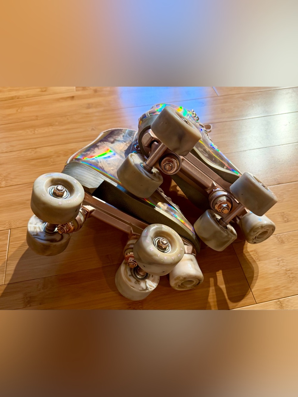 Impala Pink Iridescent Roller Skates – Size 5 Women’s - Picture 5 of 6